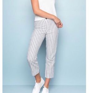 Brandy Melville White & Blue Striped Tilden Pants!